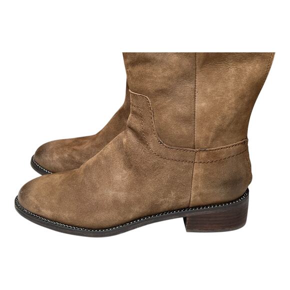 Franco Sarto Brenna Brown Suede Boots Size 8 Wide Calf - Picture 8 of 11